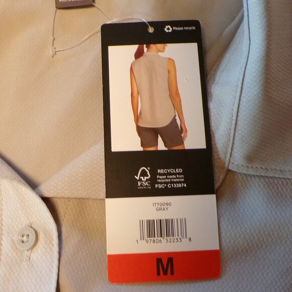 Eddie Bauer Ladies' Sleeveless Gray Tech Shirt Size - M - Picture 7 of 8